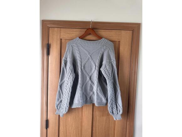 Taylor Swift Tortured Poets Department Gray Cardigan Knit Sweater Women’s XS/S - Picture 6 of 10